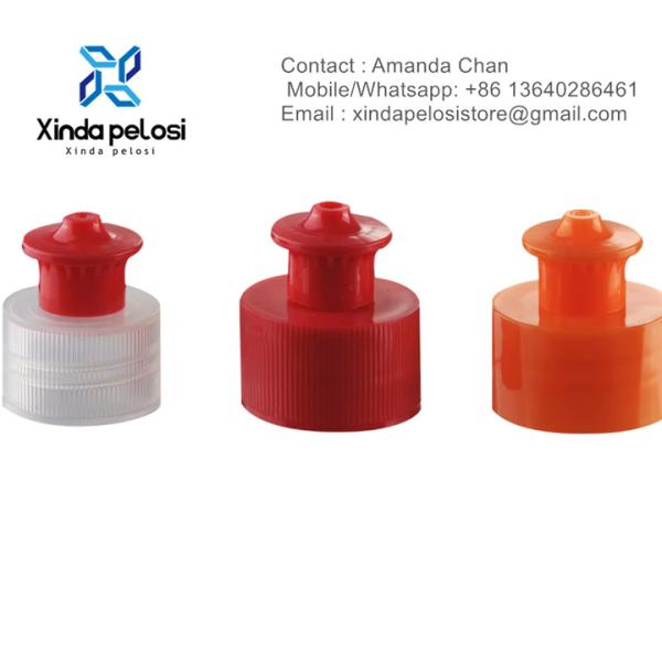 Detergente de alta qualidade Push-Pull Cap PP Cap parafuso com forro para venda