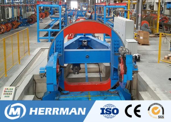 Drum Twister Type HV Cable Armouring Machine 130 Max Cabling OD Energy Efficient
