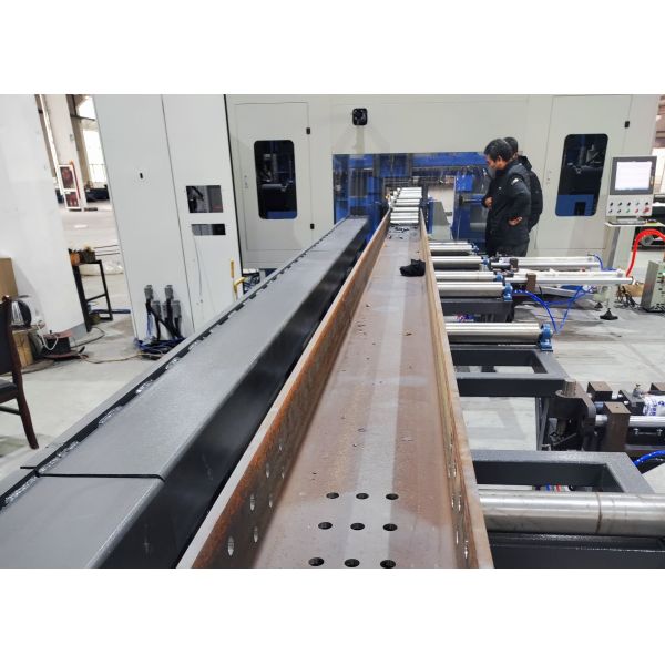 Construction Engineering Bridge Project Cnc Beam Drilling Machine Line BT40 Main Spindle