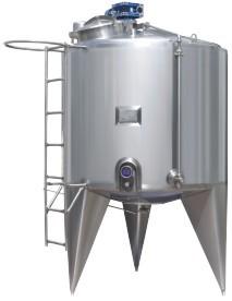 SUS 304 Milk Storage Tank , Stainless Steel Mixing Tank For Dairy Products