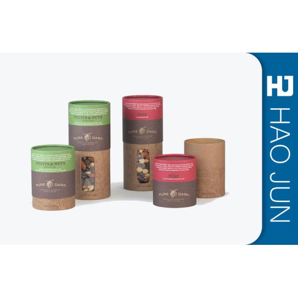 Handmade Cardboard Cylinder Tubes For Chocolate , Matt Lamination Surface