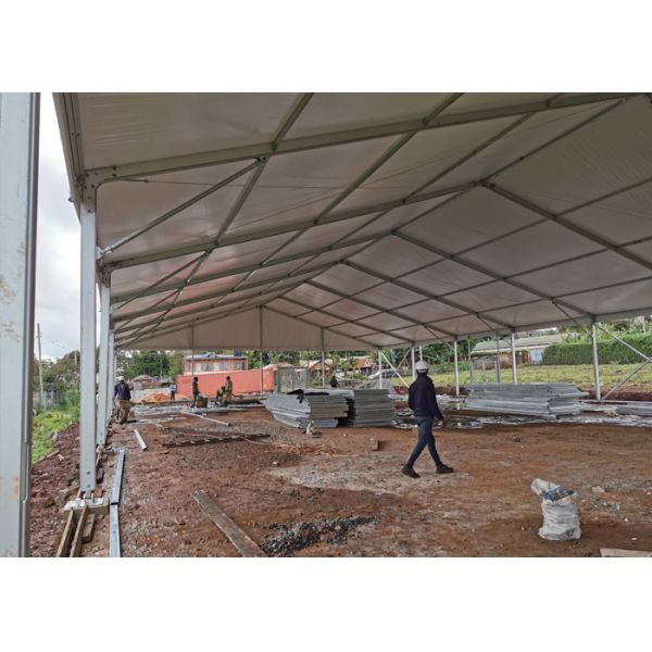 Solid Wall 40x60m Church Outdoor Tent With Sliding Glass