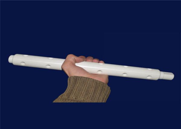 White ZrO2 Precision Alumina / Zirconia Ceramic Shaft Non-Porous Ceramic Rod