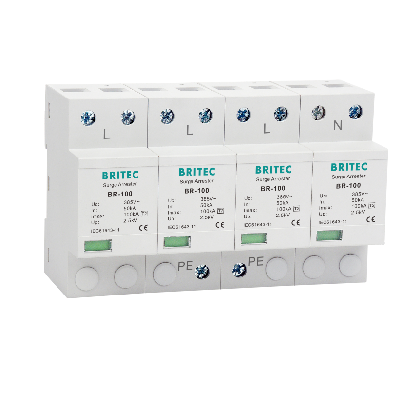 BR-100 4P OEM Type 2 Surge Protector 385v устройство защиты от перенапряжения
