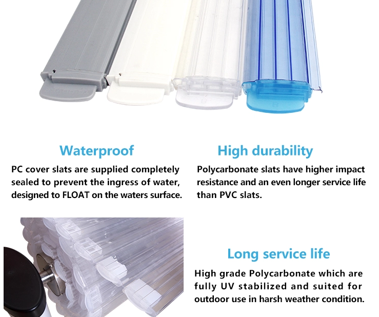 Водоустойчивая крышка бассейна 24В 8С5М электрическая