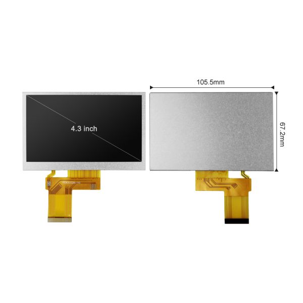 Polcd 4.3 Custom Resolution Display Module 480x272 IPS Screen Transmissive 4.3 Inch TFT LCD Display