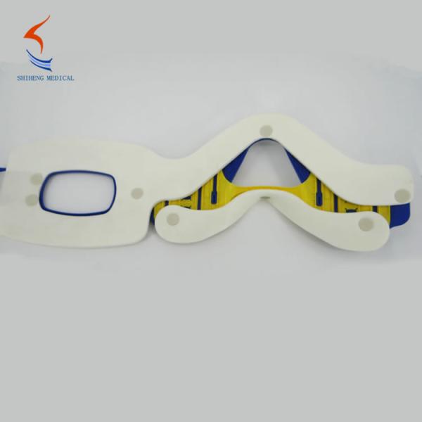 Emergency cervical collar free size blue yellow color rigid collar brace China manufacturer