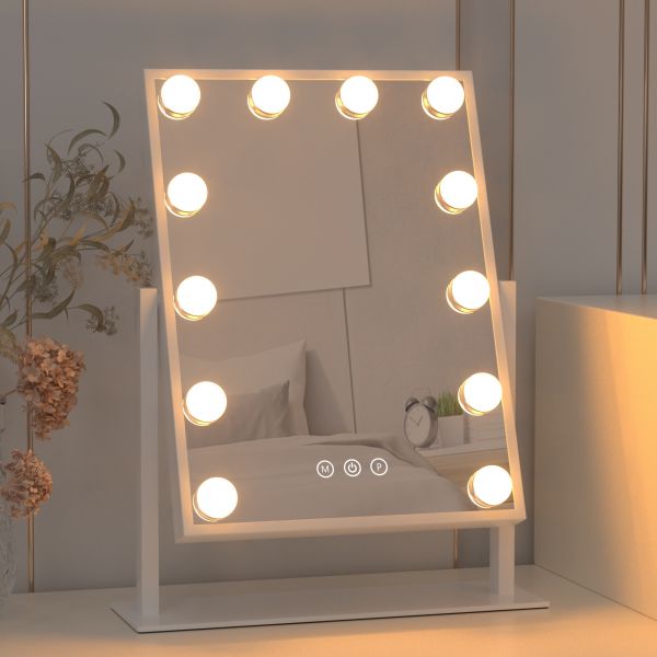 Custom 10x Vanity Illuminated Hollywood Mirrors Rotating Dresser