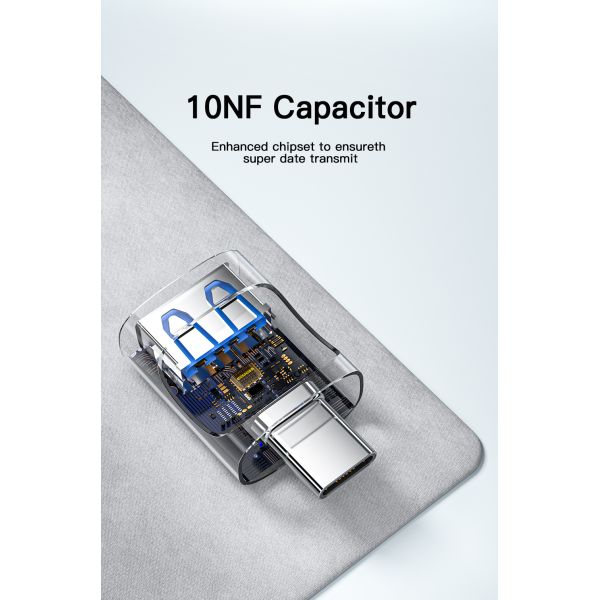 8 In 1 Expansion USB C Hub 10Gbps With M.2 SATA SSD Disk Enclosure Port