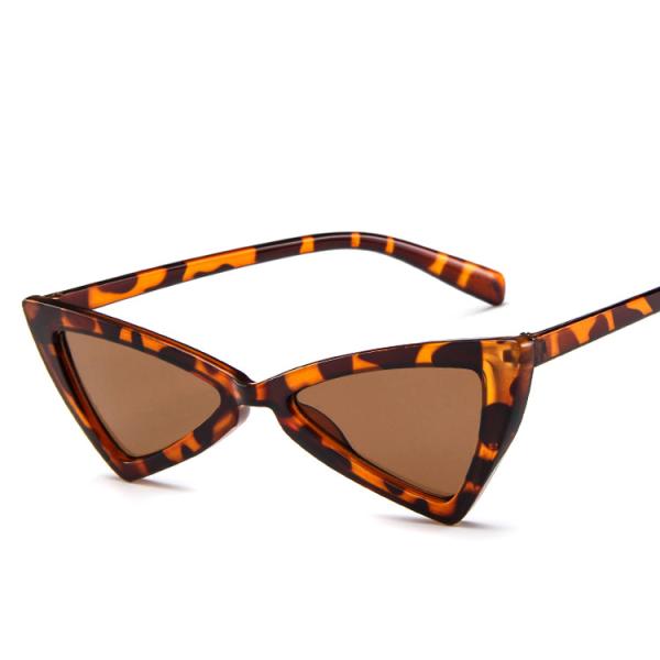 Triangle UV400 Vintage Women Retro Cat Eye Sunglasses