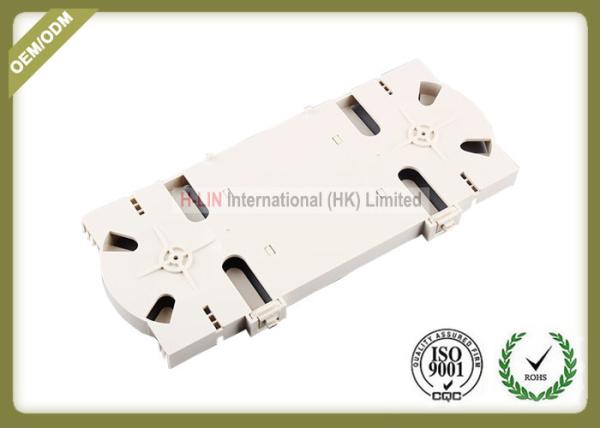 White Color Fiber Optic Accessories Splice Tray Big Capacity 48 Cores