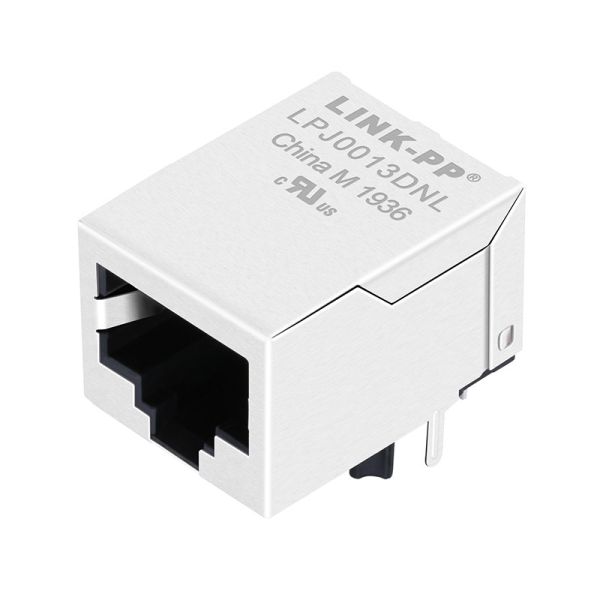 RB1-106BAG1A  TV Box Magnetic Jack RJ45 LPJ0013DNL Shielded No LED Tap Down