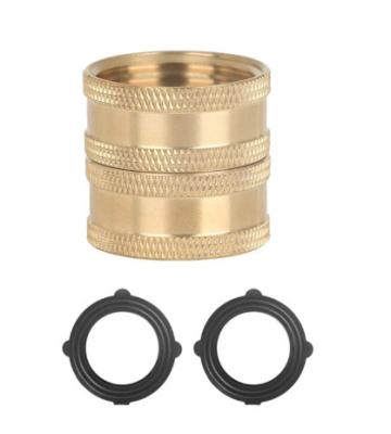 Encaixe de bronze do conector da linha do adaptador GHT do giro fêmea dobro da mangueira da água do jardim de 3/4 de polegada