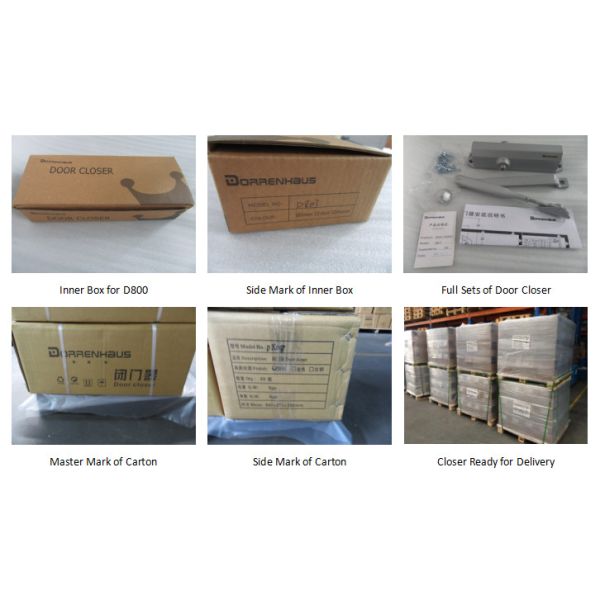 Overhead Hydraulic Door Closer Eurospec Adjustable Size 2 - 4 for 25 - 85kg Door