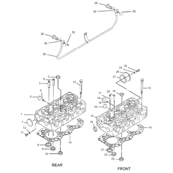 183-8215 1838215 3066 Engine Cylinder Head Pipe For 320C Excavator Parts