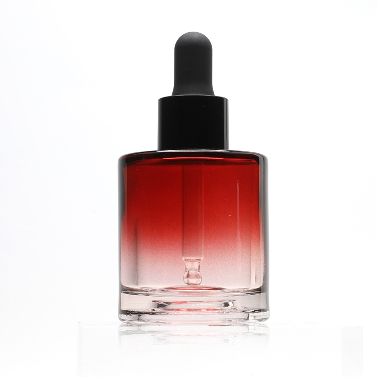 Luxury Fat 40ml Glass Liquid Foundation Bottles Round Colored