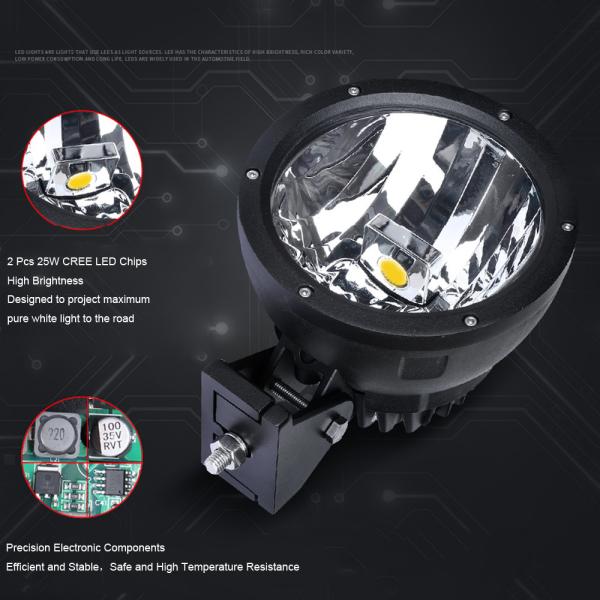 7'' 9 50W LED Driving Light For Car 12V 24V Fog Lamp 4x4 Offroad Truck 4WD SUV ATV Boat UTV 7 Inch 50W Flood Beam