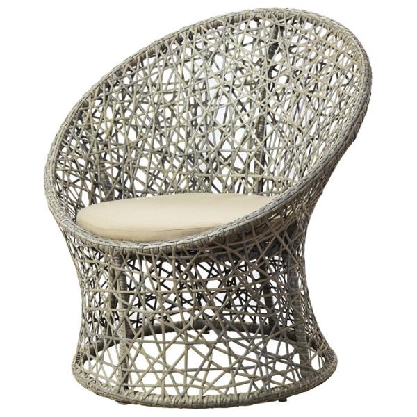 Rust Proof Aluminum Frame Egg Shaped Outdoor Rattan Patio Chairs