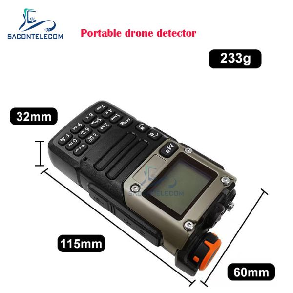Portable Handheld Anti Drone Detector with 700-6Ghz Frequency and 800m Detection Distance