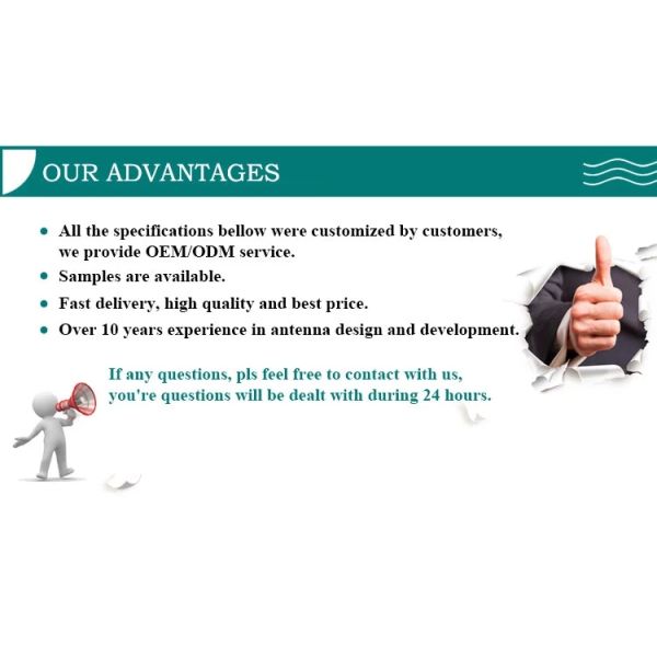 690Mhz -2700Mhz full band 4G lte antenna with SMA connector high gain