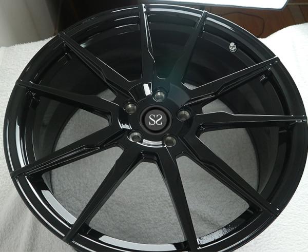Gloss Black  Customized 20 Staggered Car Alloy Rims For Ferrari 458