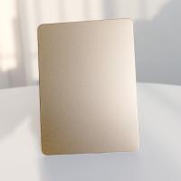 placa de aço inoxidável limpada com jato de areia comprimento de 2438mm para a decoração do armário de cozinha
