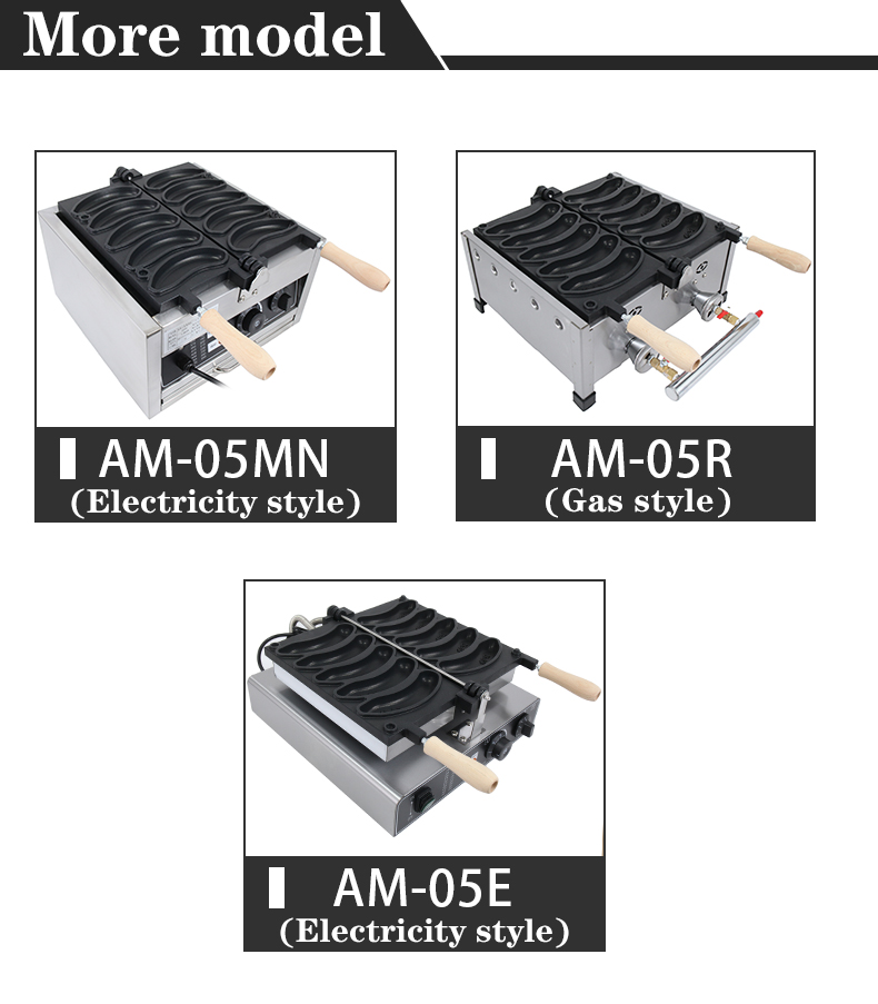 2024 Год Модный дизайн Lpg Ng Газовый Электрический Долгий Вафельный Изготовитель Банановый Штрих