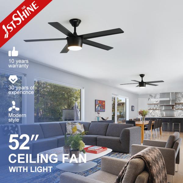 1stshine Decorative Ceiling Fan with Light 6 Speed Remote Control and 10-Year Motor
