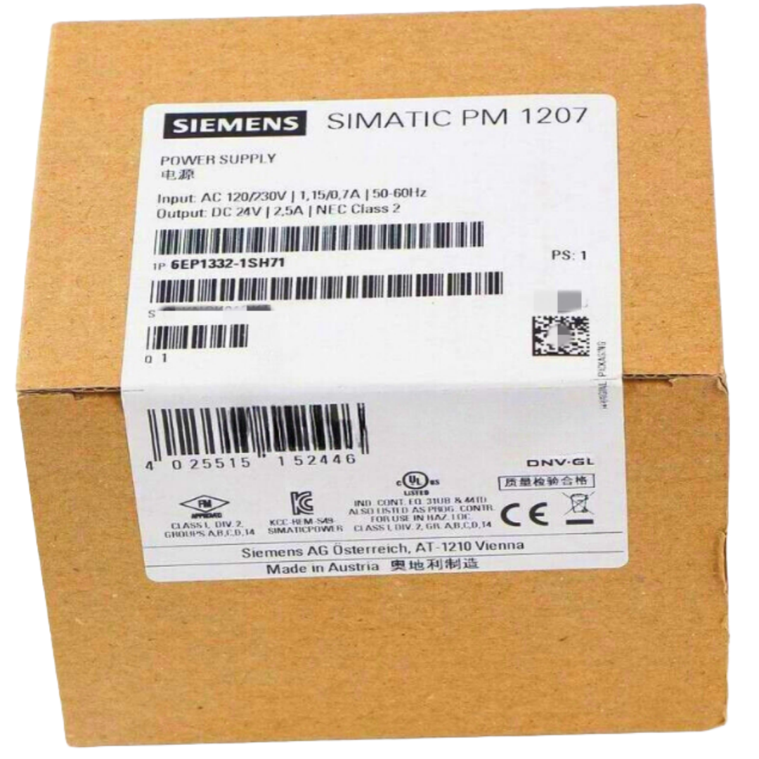 SIEMENS 6EP1332-1SH71 SIMATIC S7-1200 MODULO DE PODER PM1207 FUTA DE PODER Estabilizada Entrada: 120/230 V AC