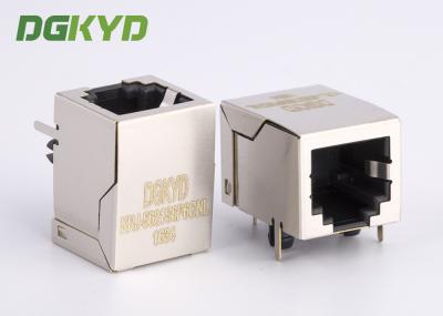 6 conector feito sob encomenda de Jack de telefone do protetor Rj12 do porto dos contatos dos pinos 6 único