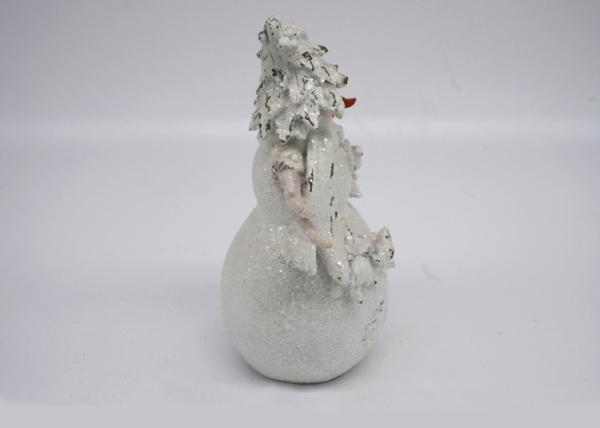 Polyresin Material Christmas Snowman Figurines Gift Crafts For Decoration