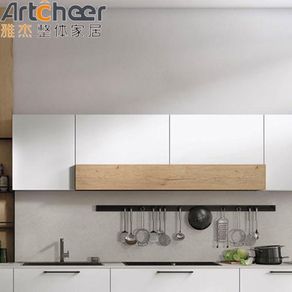 Modern Kitchen Cabinets with Wall Cabinet Shelf Storage and E0 Grade Wood Melamine Design