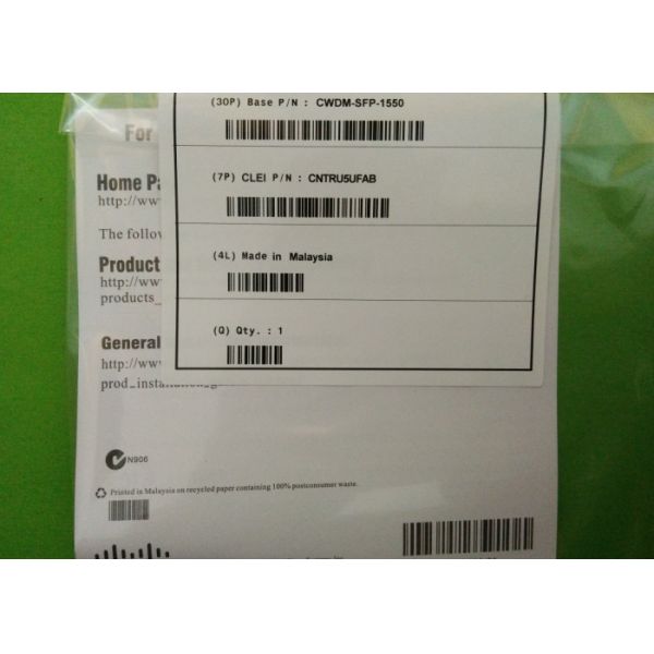 Optical Fiber Module CWDM-SFP-1550  SFP 1.25g 1550nm 80km 1 year warranty