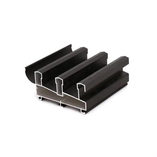 Silver Aluminum Profiles with Customized Width and Wood Grain Painting