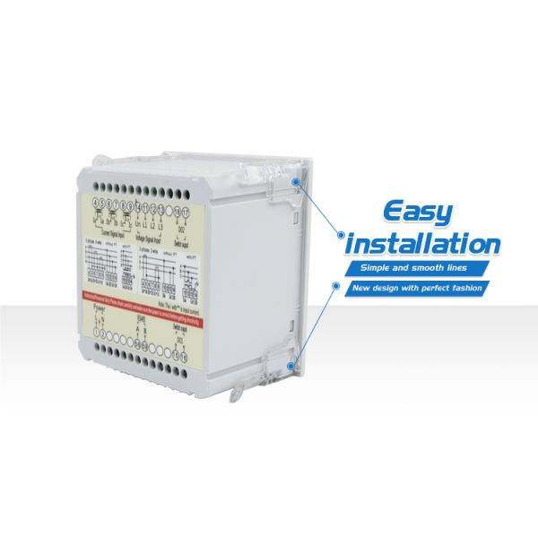 Slim model Three  phase multi amp volt Hz digital multi panel Meter 010v meter