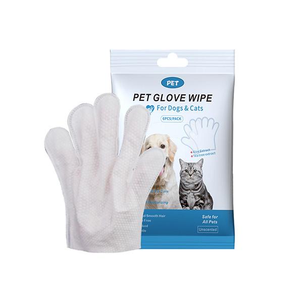 Multi Purpose Hypoallergenic Gentle Pet Grooming Gloves Wipes For Dogs And Cats