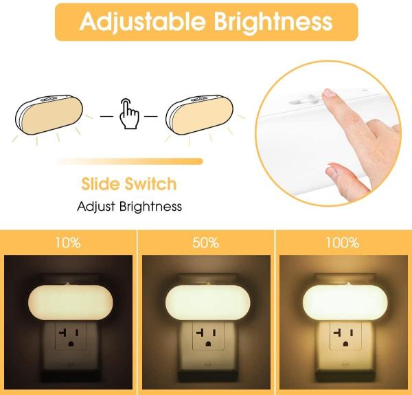 12pcs Led  AC110V Children'S Plug In Night Light / Amber Led Night Light