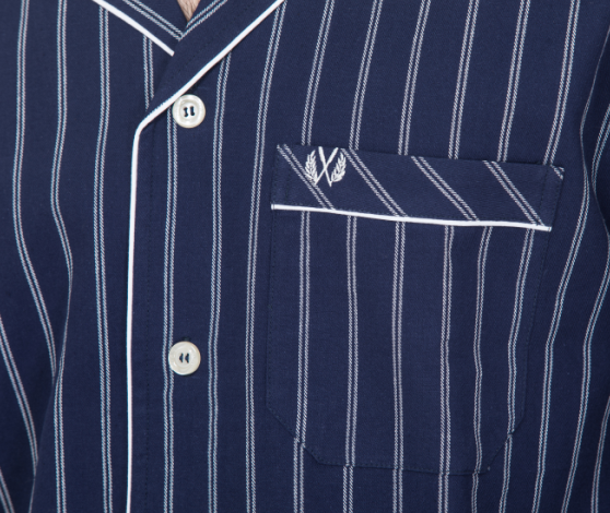 Personalised Mens Long Pyjamas Set / Mens Luxury Loungewear Set Anti Shrink