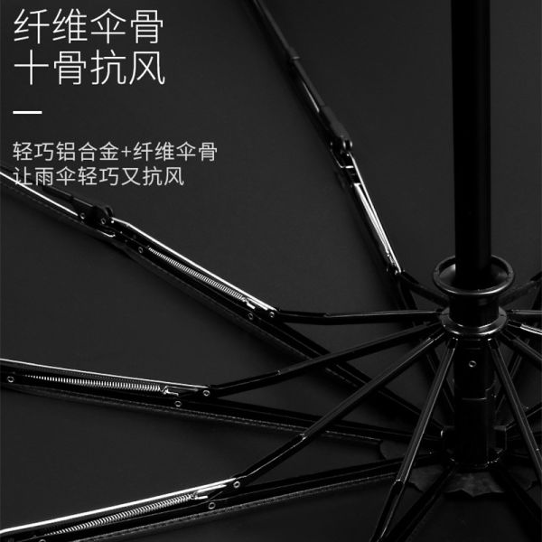 Manual Control Advertising Umbrella with Custom Logo Print and Fiberglass Shaft