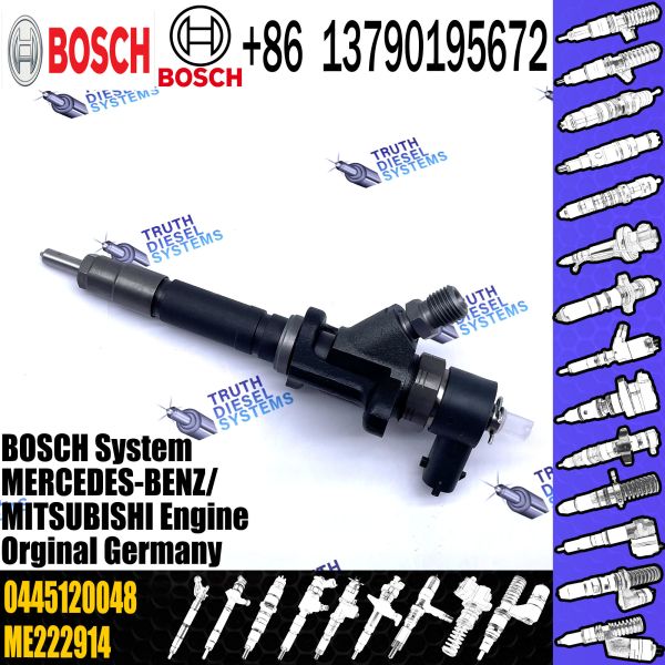 0445120048/0445120049 inyector común del carril para las piezas del motor diesel de MITSUBISHI 4M50 ME223750