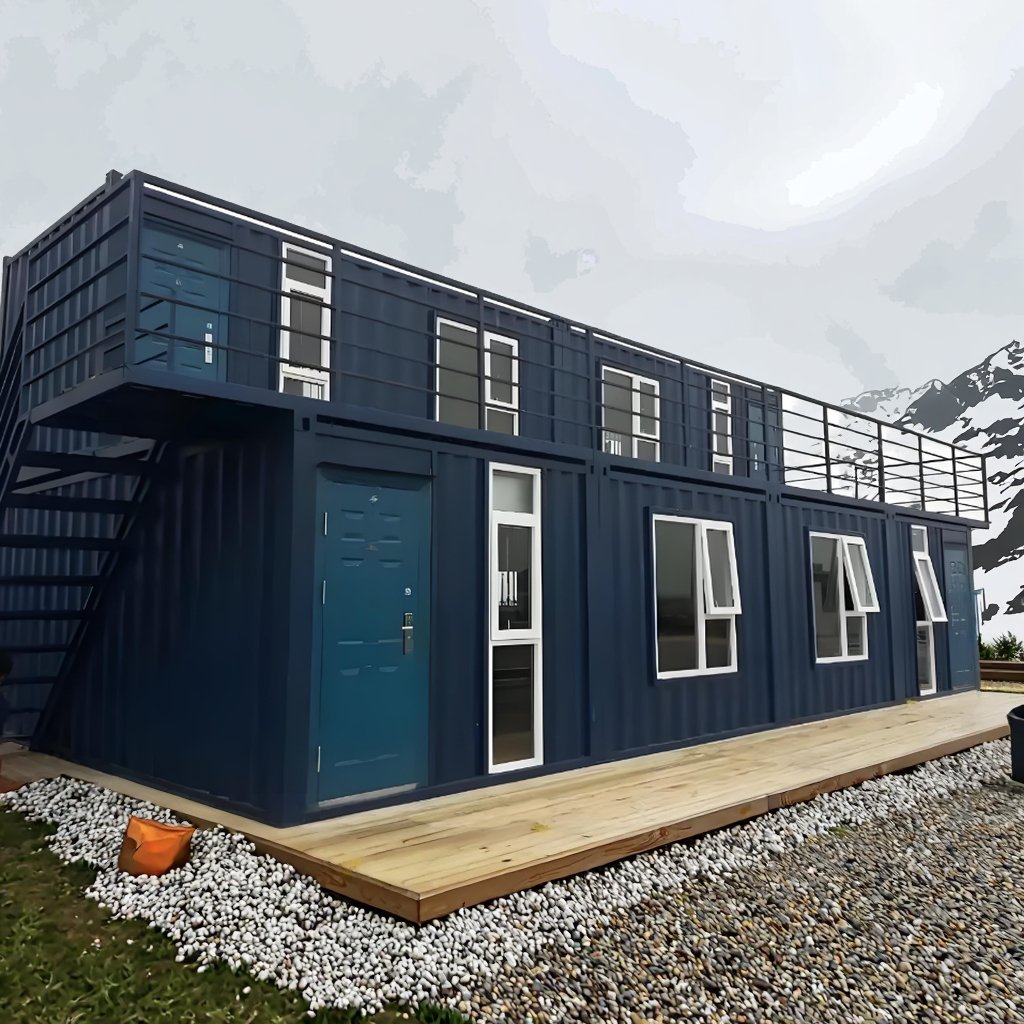 Modular Steel Container House Flat Pack with Sandwich Panel for Office or Living Room Use