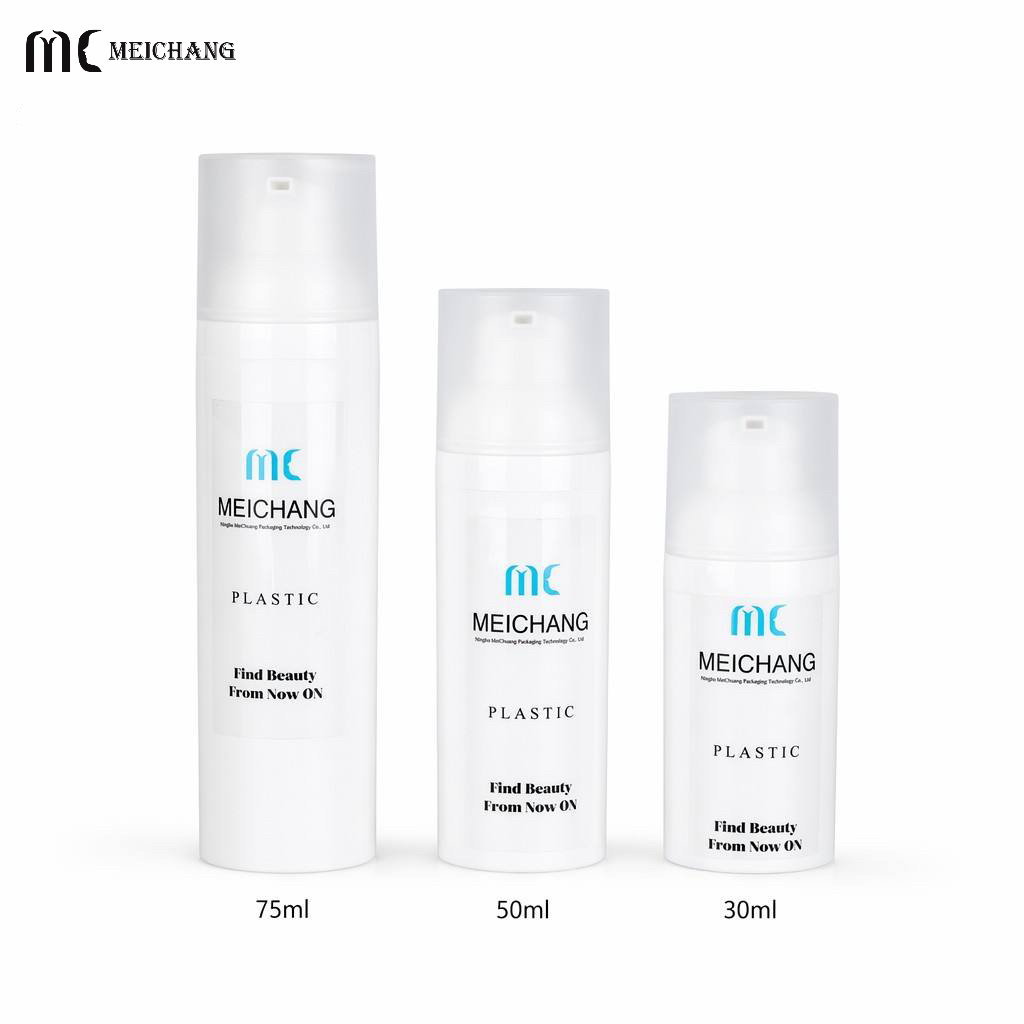30ml 50ml 75ml Refillable PP Airless Lotion Pump Bottle for Eye Cream and Skincare Packaging(MC-228)