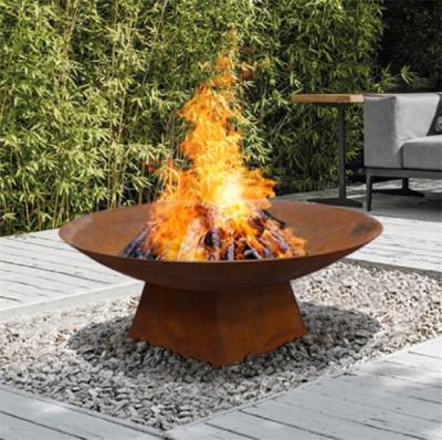 Diâmetro exterior de aço 600mm da chaminé de Corten do jardim 800mm Rusty Metal Fire Pit
