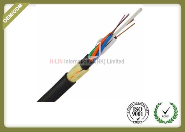 ADSS All Dielectric Self Supporting Aerial Fiber Optic Cable With FRP Central Strength Member