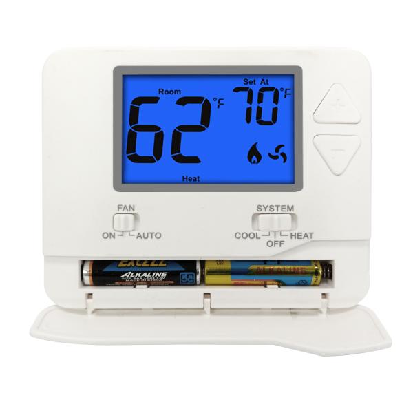 No Programmable Large LCD Single Stage Air Conditoning HVAC Room Thermostat