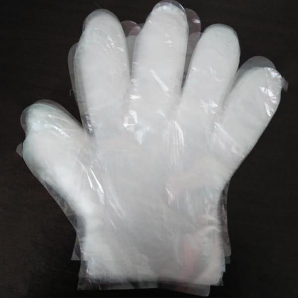 Customized Color Clear Plastic Gloves , Plastic Hand Gloves For Cleaning