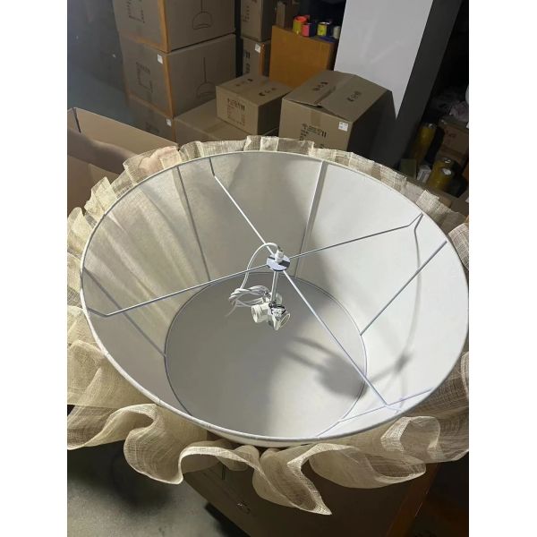 Suspend Lamp Fixtures Dining Room Minimalism E27 Wabi Sabi Handmade Fabric Pendant Lights(WH-WP-131)