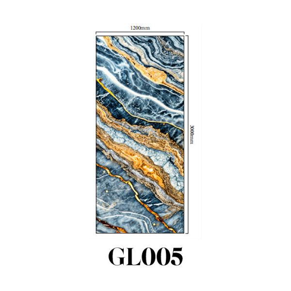 Interior 3D PVC Marble Sheet UV Printed HD Stone Look Wall Panel for Hotel Office