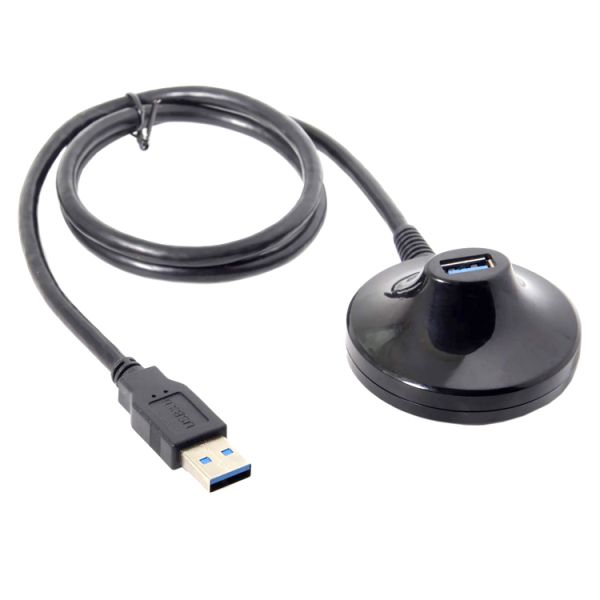 Desktop Male to Female Dock Station Data Charging USB 2.0 3.0 Extension Cable with Base