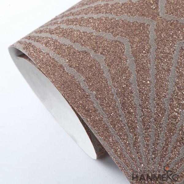 Modern Fashion Plant Fiber Particle Wallpaper 0.53*10m/roll wholesaler Exporter China